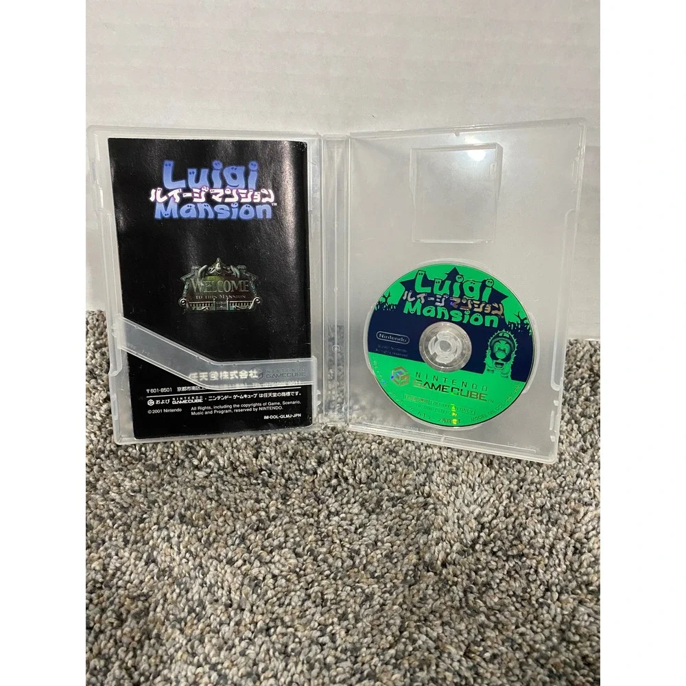 Nintendo Luigi's Mansion GameCube Japanese Import Good CIB NTSC-J Game OS